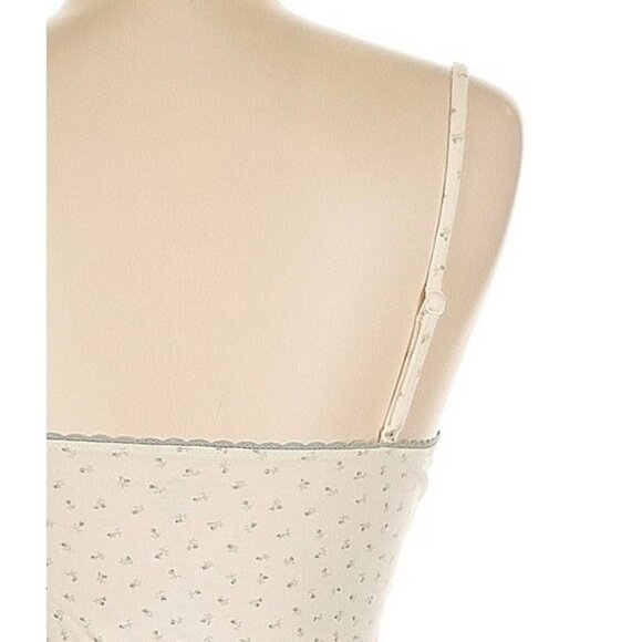 Brandy Melville Floral Lace Trim Cami Top Cottagecore Coquette Y2K Revive Flirty - Picture 9 of 12